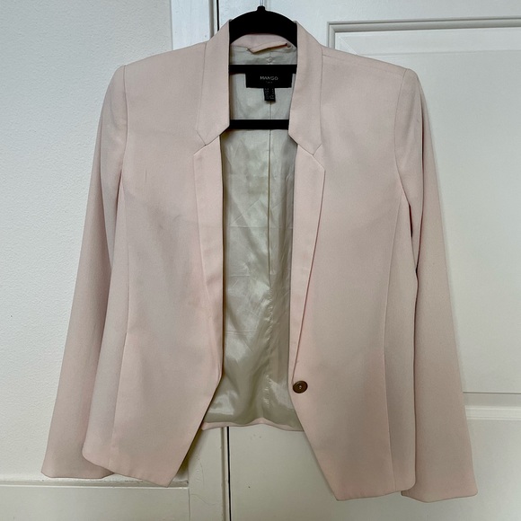 Mango Jackets & Coats Light Pink Blazer Poshmark